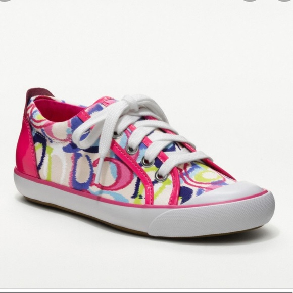 Coach Shoes - Coach Poppy Barrett pink sneakers Sz 7.5